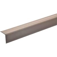 acerto 51126 Perfil angular de escalera de aluminio - 135cm 27x27mm bronce claro x Antideslizante x Robusto x Fácil…